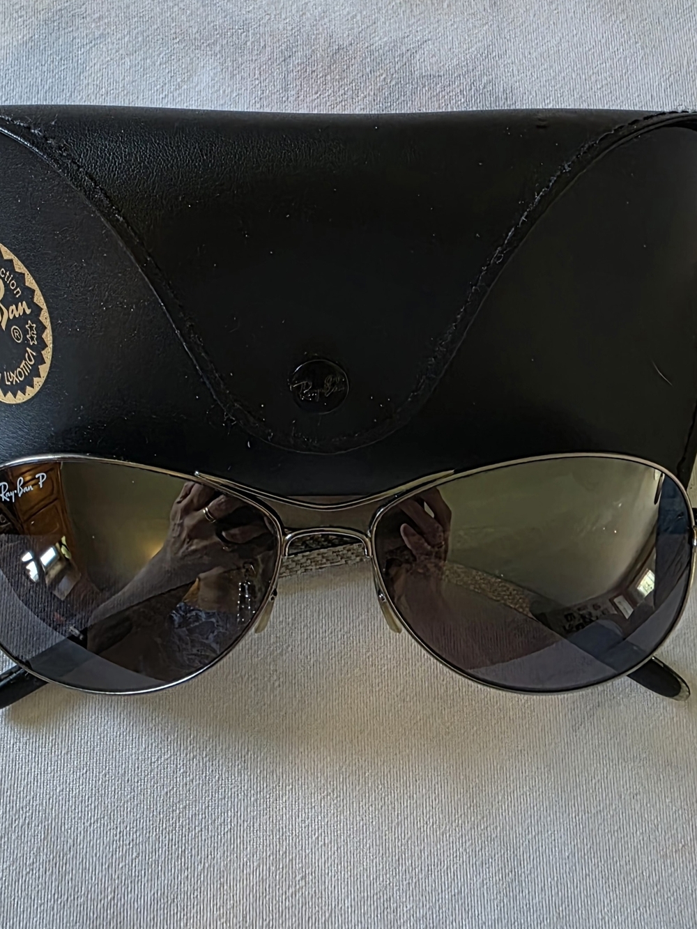 Rayban Aviator 8301 Carbon Fiber Gunmetal Steelfront Sunglasess - Picture 2 of 9